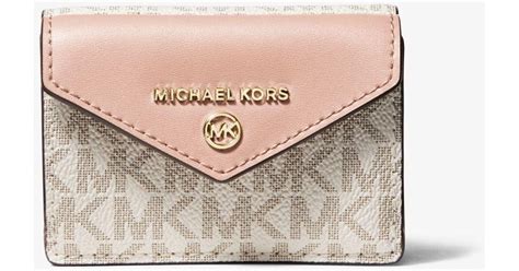 michael kors wallet logo wristlet envelope|michael kors pink wallet sale.